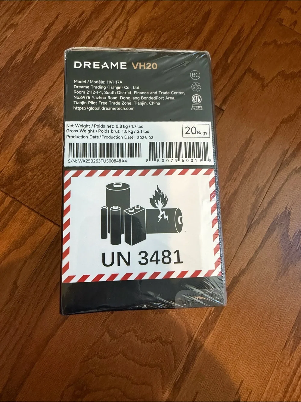 Dreame VH20 Handheld Vacuum Sealer Machine brand new